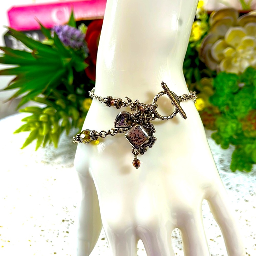 Brighton bracelet silver Strands & gems